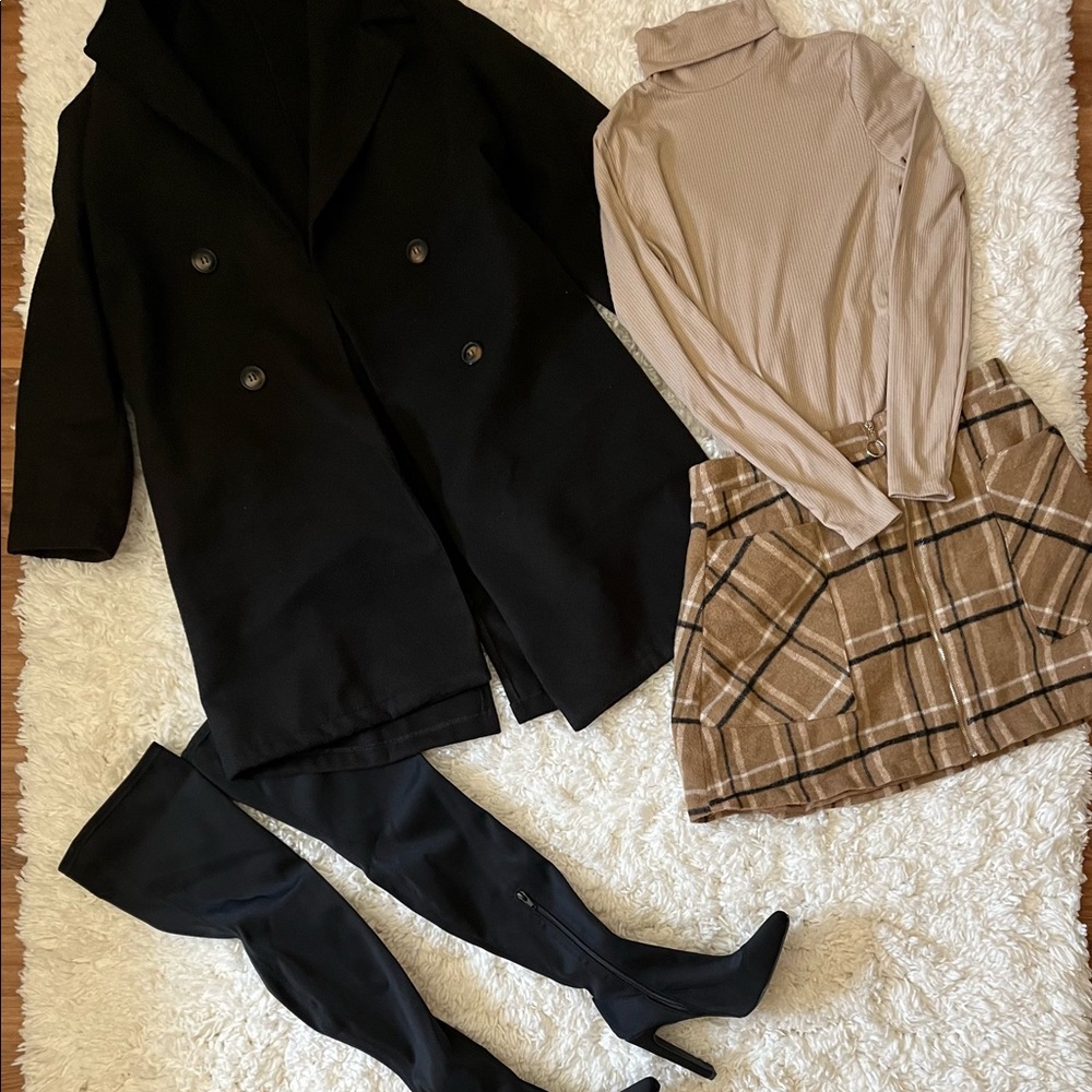Missguided square toe over the knee boots
